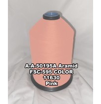 A-A-50195A Aramid Thread, Tex 415, Size 3500, Color Pink 11630 