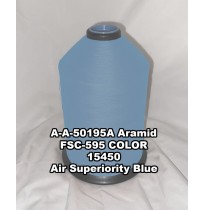 A-A-50195A Aramid Thread, Tex 69, Size 600, Color Air Superiority Blue 15450 
