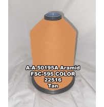 A-A-50195A Aramid Thread, Tex 277, Size 2400, Color Tan 22516 