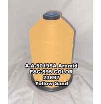 A-A-50195A Aramid Thread, Tex 92, Size 800, Color Yellow Sand 23697 