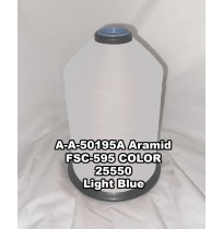 A-A-50195A Aramid Thread, Tex 554, Size 4200, Color Light Blue 25550 
