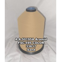 A-A-50195A Aramid Thread, Tex 69, Size 600, Color Sand 33617 