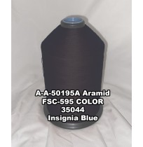 A-A-50195A Aramid Thread, Tex 92, Size 800, Color Insignia Blue 35044 