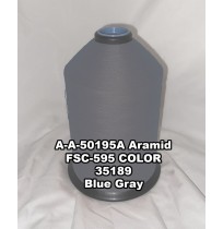 A-A-50195A Aramid Thread, Tex 346, Size 3000, Color Blue Gray 35189