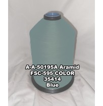 A-A-50195A Aramid Thread, Tex 138, Size 1200, Color Blue 35414 