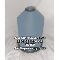 A-A-50195A Aramid Thread, Tex 46, Size 400, Color Air Superiority Blue 35450 