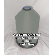 A-A-50195A Aramid Thread, Tex 207, Size 1800, Color Light Gray 36329