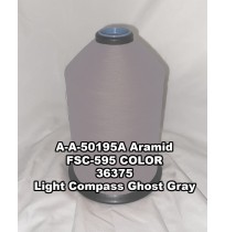 A-A-50195A Aramid Thread, Tex 415, Size 3500, Color Light Compass Ghost Gray 36375 