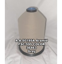 A-A-50195A Aramid Thread, Tex 46, Size 400, Color Gray 36463 
