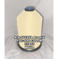 A-A-50195A Aramid Thread, Tex 46, Size 400, Color White 37855 