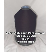 A-A-55195 Spun Para-Aramid Thread, Tex 30/5, Size 90, Color Insignia Blue 15044 