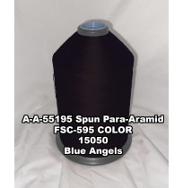 A-A-55195 Spun Para-Aramid Thread, Tex 30/5, Size 90, Color Blue Angels Blue 15050 