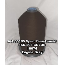 A-A-55195 Spun Para-Aramid Thread, Tex 30/3, Size 50, Color Engine Gray 16076
