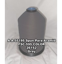 A-A-55195 Spun Para-Aramid Thread, Tex 30/5, Size 90, Color Gray 26152 