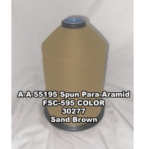 A-A-55195 Spun Para-Aramid Thread, Tex 30/2, Size 35, Color Sand Brown 30277 