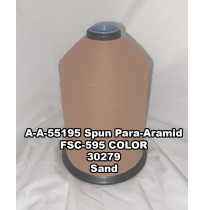 A-A-55195 Spun Para-Aramid Thread, Tex 30/3, Size 50, Color Sand 30279 