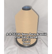 A-A-55195 Spun Para-Aramid Thread, Tex 30/3, Size 50, Color Sand 33711 