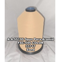 A-A-55195 Spun Para-Aramid Thread, Tex 30/4, Size 70, Color Sand 33717 