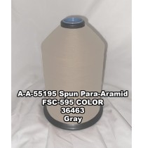 A-A-55195 Spun Para-Aramid Thread, Tex 30/3, Size 50, Color Gray 36463 
