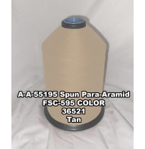 A-A-55195 Spun Para-Aramid Thread, Tex 30/5, Size 90, Color Tan 36521 