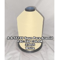 A-A-55195 Spun Para-Aramid Thread, Tex 30/4, Size 70, Color White 37855 