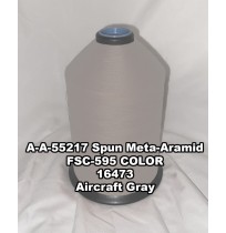 A-A-55217A Spun Meta-Aramid Thread, Tex 20/4, Size 90, Color Aircraft Gray 16473 