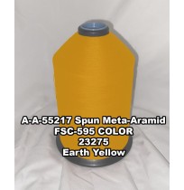 A-A-55217A Spun Meta-Aramid Thread, Tex 30/3, Size 50, Color Earth Yellow 23275 