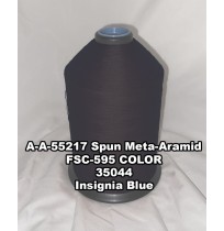 A-A-55217A Spun Meta-Aramid Thread, Tex 45/2, Size 24, Color Insignia Blue 35044 
