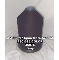 A-A-55217A Spun Meta-Aramid Thread, Tex 45/3, Size 35, Color Gray 36076 