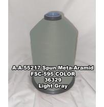 A-A-55217A Spun Meta-Aramid Thread, Tex 24/4, Size 70, Color Light Gray 36329