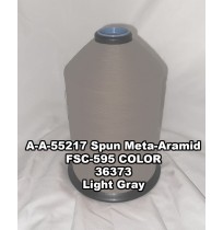 A-A-55217A Spun Meta-Aramid Thread, Tex 30/3, Size 50, Color Light Gray 36373 