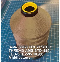 A-A-59963 Polyester Thread Type I (Non-Coated) Size 4 Tex 270 AMS-STD-595 / FED-STD-595 Color 10266 Middlestone