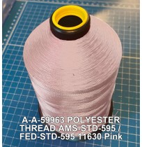A-A-59963 Polyester Thread Type II (Coated) Size 6 Tex 400 AMS-STD-595 / FED-STD-595 Color 11630 Pink