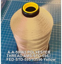 A-A-59963 Polyester Thread Type I (Non-Coated) Size A Tex 21 AMS-STD-595 / FED-STD-595 Color 13596 Yellow
