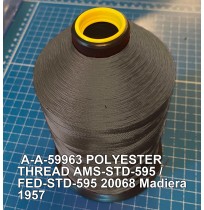 A-A-59963 Polyester Thread Type II (Coated) Size A Tex 21 AMS-STD-595 / FED-STD-595 Color 20068 Madiera 1957