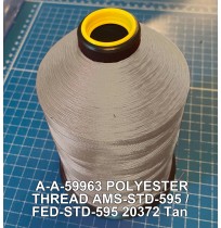 A-A-59963 Polyester Thread Type II (Coated) Size FF Tex 135 AMS-STD-595 / FED-STD-595 Color 20372 Tan
