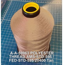 A-A-59963 Polyester Thread Type II (Coated) Size 6 Tex 400 AMS-STD-595 / FED-STD-595 Color 20400 Tan