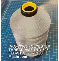 A-A-59963 Polyester Thread Type I (Non-Coated) Size AA Tex 30 AMS-STD-595 / FED-STD-595 Color 20460 Mushroom