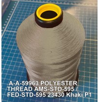 A-A-59963 Polyester Thread Type I (Non-Coated) Size 6 Tex 400 AMS-STD-595 / FED-STD-595 Color 23430 Khaki P1