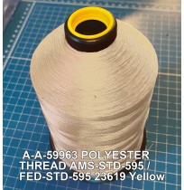 A-A-59963 Polyester Thread Type II (Coated) Size 8 Tex 600 AMS-STD-595 / FED-STD-595 Color 23619 Yellow
