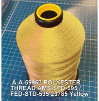 A-A-59963 Polyester Thread Type II (Coated) Size 3 Tex 210 AMS-STD-595 / FED-STD-595 Color 23785 Yellow