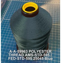 A-A-59963 Polyester Thread Type II (Coated) Size FF Tex 135 AMS-STD-595 / FED-STD-595 Color 25045 Blue