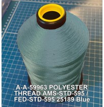 A-A-59963 Polyester Thread Type II (Coated) Size FF Tex 135 AMS-STD-595 / FED-STD-595 Color 25189 Blue
