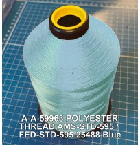 A-A-59963 Polyester Thread Type II (Coated) Size FF Tex 135 AMS-STD-595 / FED-STD-595 Color 25488 Blue