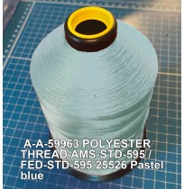 A-A-59963 Polyester Thread Type II (Coated) Size FF Tex 135 AMS-STD-595 / FED-STD-595 Color 25526 Pastel blue