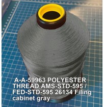 A-A-59963 Polyester Thread Type II (Coated) Size FF Tex 135 AMS-STD-595 / FED-STD-595 Color 26134 Filing cabinet gray