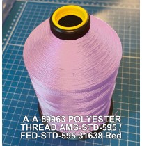 A-A-59963 Polyester Thread Type I (Non-Coated) Size E Tex 70 AMS-STD-595 / FED-STD-595 Color 31638 Red