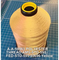 A-A-59963 Polyester Thread Type I (Non-Coated) Size AA Tex 30 AMS-STD-595 / FED-STD-595 Color 33696 Yellow