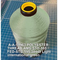 A-A-59963 Polyester Thread Type I (Non-Coated) Size E Tex 70 AMS-STD-595 / FED-STD-595 Color 34449 Light international green
