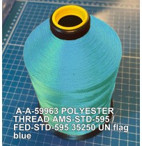 A-A-59963 Polyester Thread Type II (Coated) Size FF Tex 135 AMS-STD-595 / FED-STD-595 Color 35250 UN flag blue